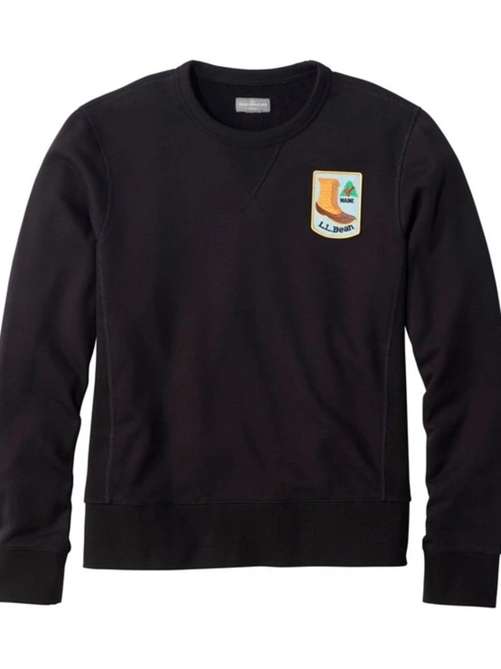 L.L. Bean Black Crewneck Sweatshirt